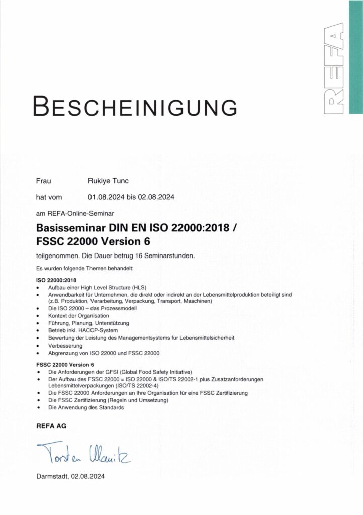 Bescheinigung_FSSC 22000